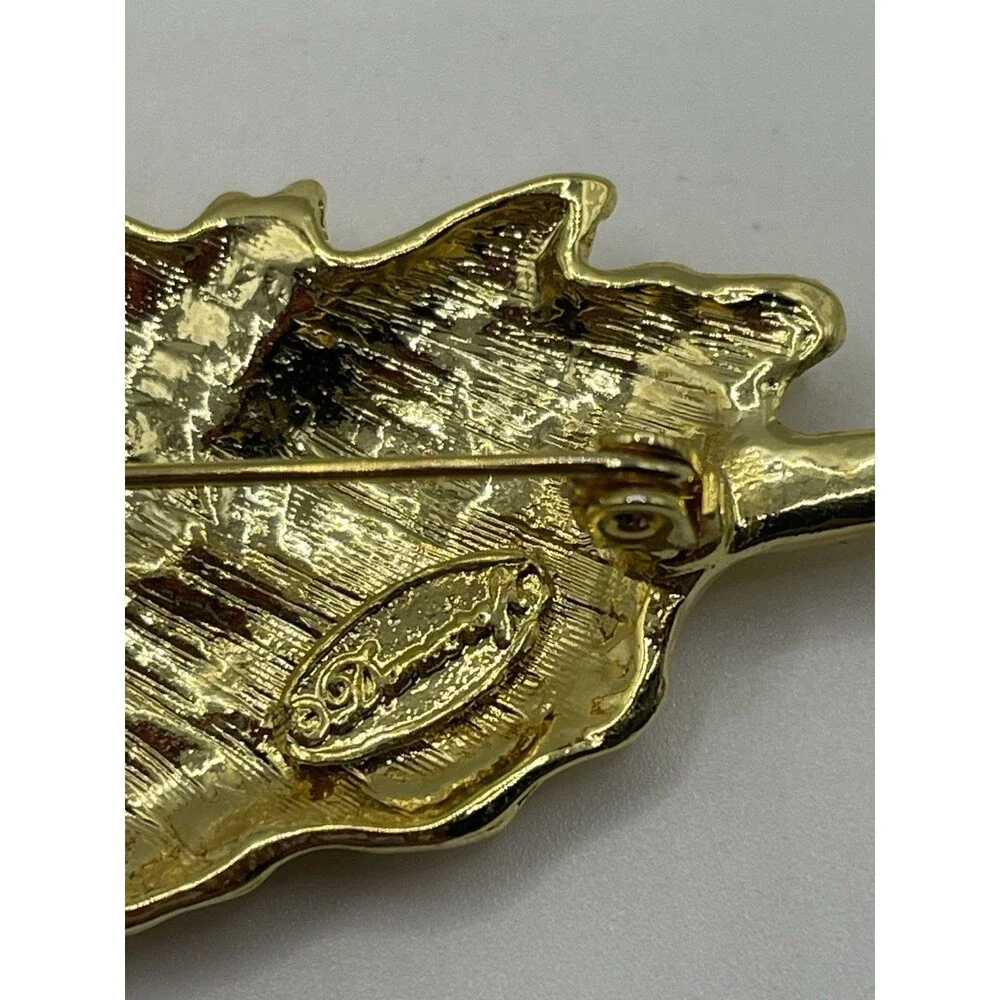 Vintage Dancing Ballerina Brooch Danecraft Gold Tone